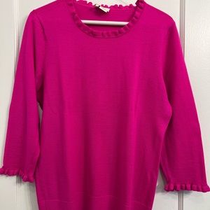 Kate Spade XL hot pink sweater